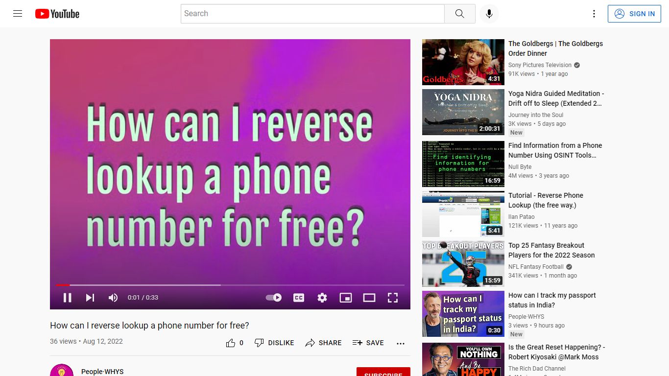 How can I reverse lookup a phone number for free? - YouTube